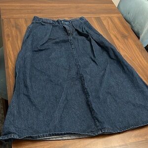 DSQUARED2 Dark Blue A-Line Denim Skirt